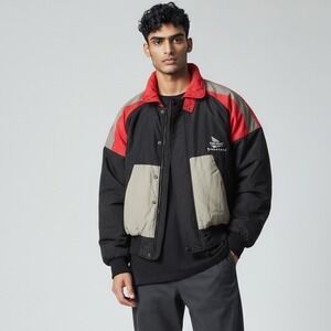 Vintage Firestone Firehawk Racing Jacket Windbreaker Swingster‎ Indy 500 Large